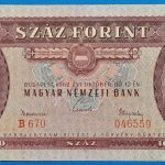 1962.10.12 100 Forint  EF