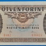 1980.09.30.  50 Forint   EF