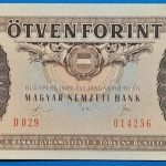 1989.01.10.  50 Forint      VF
