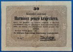 1849.  30 Pengő krajczárra  F+