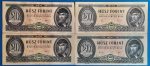 1965-1980-ig 4 db-os 20 Forint sor F-F+ - Image 2