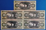 1949-1975-ig 5 db-os 10 Forint sor F-F+ - Image 3