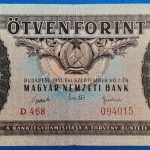 1951.09.01. 50 Forint F "Rákosi címer"