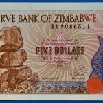 1997.  5 Dollars UNC
