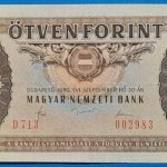 1980.09.30.  50 Forint   VF+