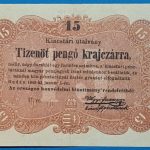 1849.  15 Pengő krajczárra  F