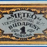 1920.  1 Korona EF "METRO" vízmérőgyár RT