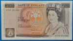 Brit 10 fontos bankjegy előoldala - II. Erzsébet királynő
