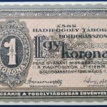 Boldogasszony 1916. 1 Korona UNC