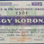 Csót 1916. 1 Korona