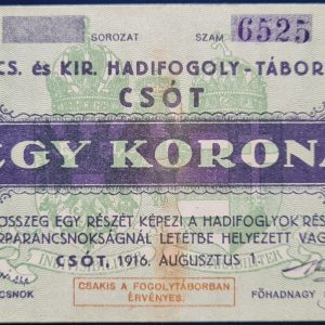 Csót 1916. 1 Korona