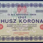 Csót 1916. 20 Korona UNC