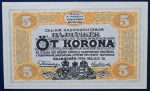 Hajmáskér  1916. 5 Korona UNC