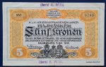 Hajmáskér  1916. 5 Korona VF Oberst H. WEIGL felülbélyegzéssel - Image 2