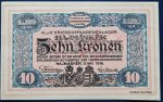 Hajmáskér  1916. 10 Korona UNC Gruber felülbélyegzéssel - Image 2