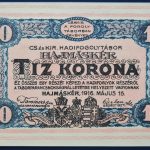 Hajmáskér  1916. 10 Korona UNC
