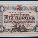 Hajmáskér  1916. 10 Korona UNC