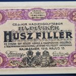 Hajmáskér  1916. 20 Fillér UNC