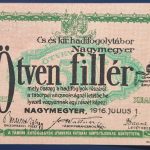 Nagymegyer 1916. 50 Fillér UNC