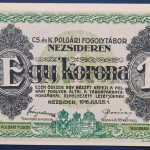 Nezsideren 1916. 1 Korona UNC