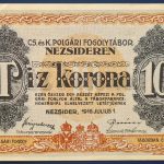 Nezsideren 1916. 10 Korona UNC