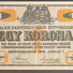 Ostffyasszonyfa 1916. 1 Korona UNC