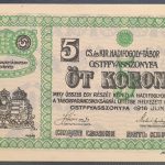 Ostffyasszonyfa 1916. 5 Korona UNC