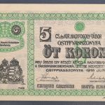 Ostffyasszonyfa 1916. 5 Korona UNC