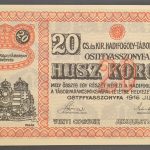 Ostffyasszonyfa 1916. 20 Korona UNC