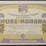 Somorja 1916. 20 Korona UNC