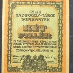 Sopronnyék 1916. 2 Fillér UNC