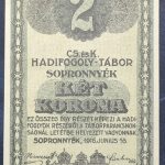 Sopronnyék 1916. 2 Korona UNC