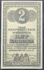 Sopronnyék 1916. 2 Korona UNC