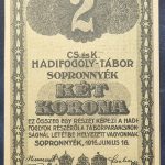 Sopronnyék 1916. 2 Korona UNC