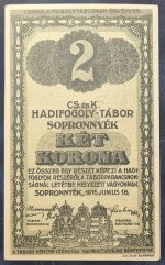 Sopronnyék 1916. 2 Korona UNC