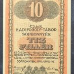 Sopronnyék 1916. 10 Fillér UNC