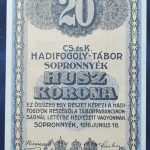 Sopronnyék 1916. 20 Korona UNC
