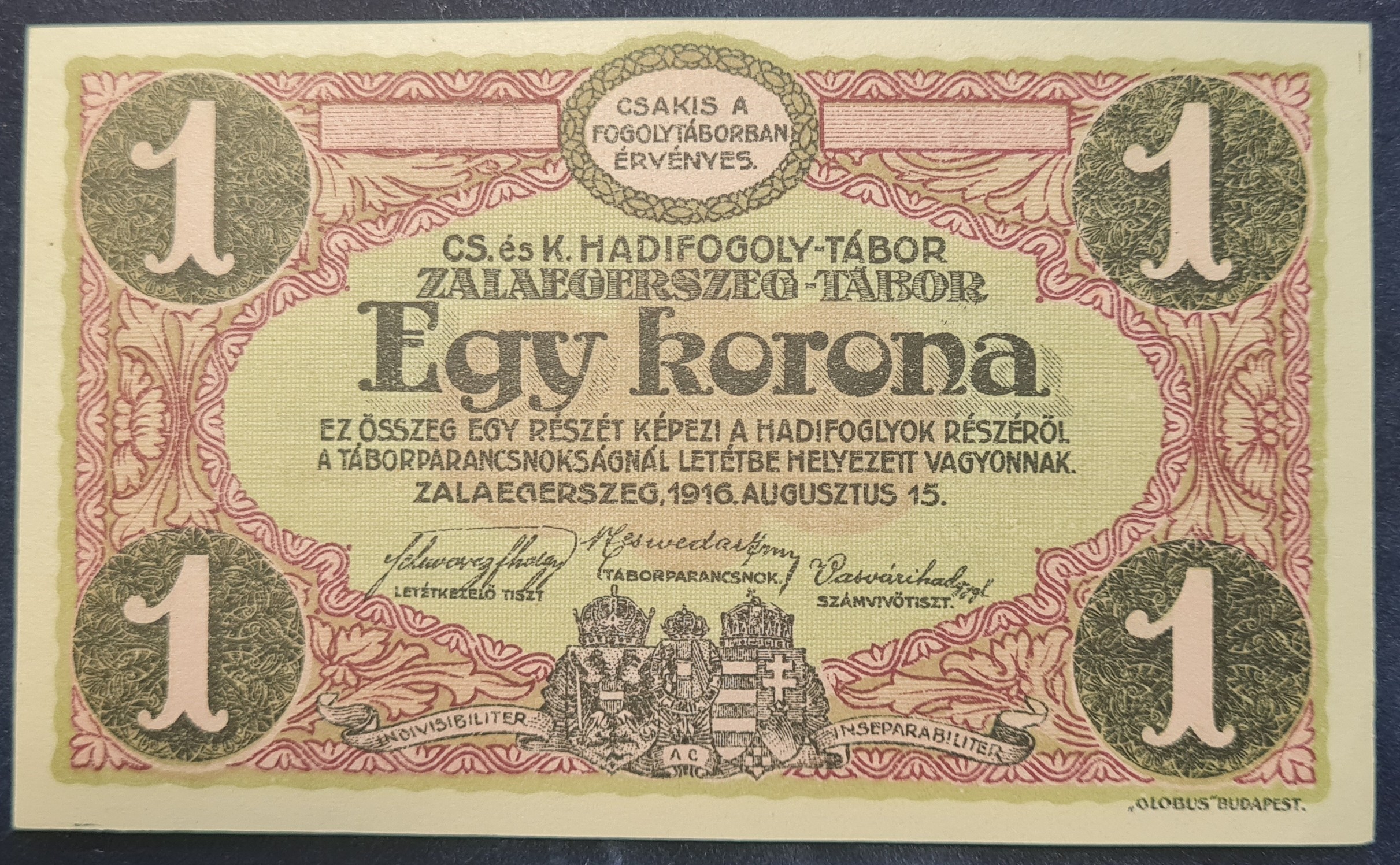 BB0080-1 Zalaegerszeg 1916. 1 Korona UNC - Image 1