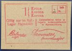 Hajmáskér  1916. 1 Korona UNC