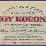 Kenyérmező  1916. 1 Korona UNC