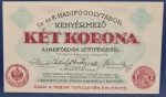 Kenyérmező  1916. 2 Korona UNC