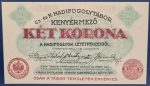 Kenyérmező  1916. 2 Korona UNC
