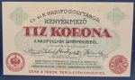Kenyérmező  1916. 10 Korona UNC