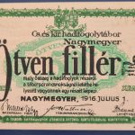 Nagymegyer 1916. 50 Fillér UNC