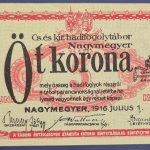 Nagymegyer 1916. 5 Korona UNC