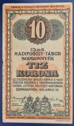 Sopronnyék 1916. 10 Korona VF