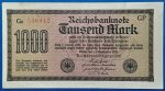 1922. 1.000 Mark VF, piros sorszámmal