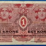 1916. 1 Korona F "Csongrád vármegye" felülbélyegzéssel
