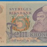 1974. 5 Kronor F