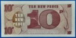 Brit katonai 10 pence utalvány hátoldala